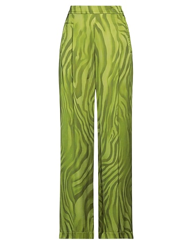PINK MEMORIES Casual pants Light green 100% Viscose