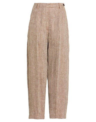 BRUNELLO CUCINELLI Casual trouser Sand 100% Linen