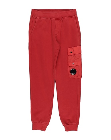C.P. COMPANY UNDERSIXTEEN Casual trouser Brick red 100% Cotton, Polyamide