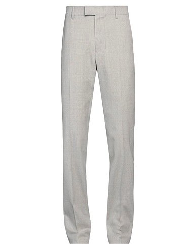AMI ALEXANDRE MATTIUSSI Casual pants Light grey 100% Virgin Wool