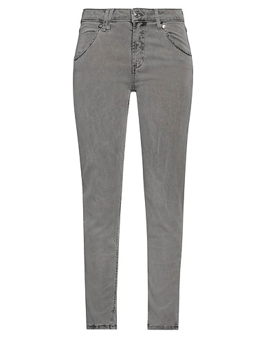 ROŸ ROGER'S Casual trouser Grey 69% Modal, 28% Cotton, 3% Elastane