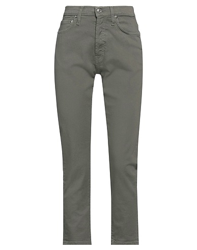ROŸ ROGER'S Denim pants Sage green 98% Cotton, 2% Elastane