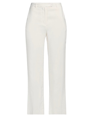 SEMICOUTURE Casual trouser BIANCO 100% Viscose