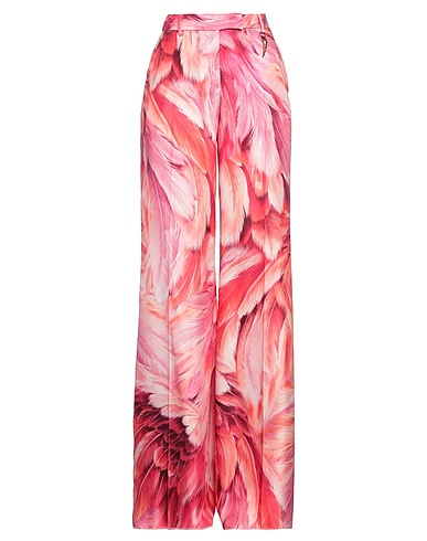ROBERTO CAVALLI Casual pants Coral 100% Silk
