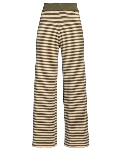 VICOLO Pantalone Verde militare 70% Viscosa, 30% Poliestere