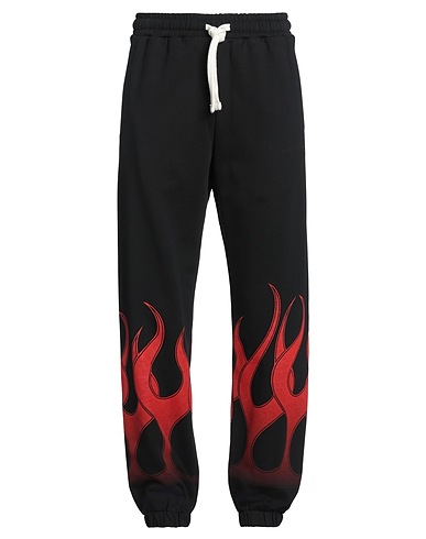 VISION OF SUPER Casual pants Black 100% Cotton, Elastane