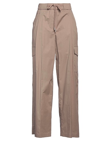 PESERICO Casual pants Khaki 97% Cotton, 3% Elastane