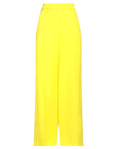 CAMBIO Casual pants Yellow 59% Polyester, 41% Linen