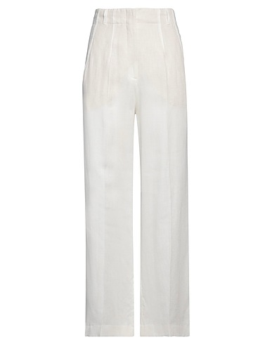 TRUE ROYAL Casual trouser White 100% Linen