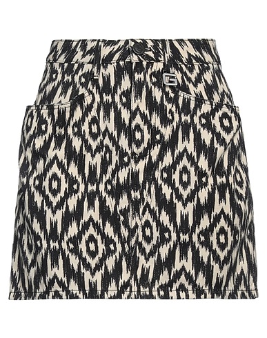 GAëLLE Paris Denim skirt Black 100% Cotton