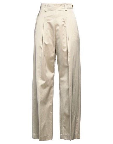 FORTE_FORTE Casual trouser Beige 61% Viscose, 39% Cotton