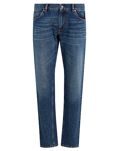 DOLCE&GABBANA Denim trousers Blue 100% Cotton