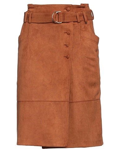 KOCCA Mini skirt Camel 92% Polyester, 8% Elastane