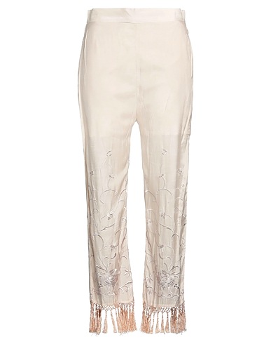 SEMICOUTURE Casual trouser Beige 100% Viscose