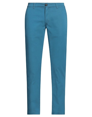 FRANKLIN & MARSHALL Casual trouser Deep teal 97% Cotton, 3% Elastane
