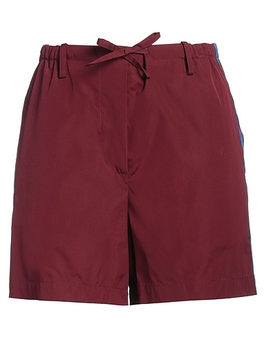 DRIES VAN NOTEN Shorts & Bermuda Burgundy 100% Cotton