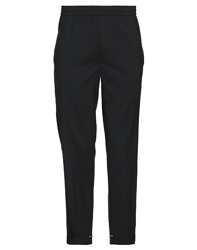 NEIL BARRETT Casual trouser Black 53% Polyester, 43% Virgin Wool, 4% Elastane