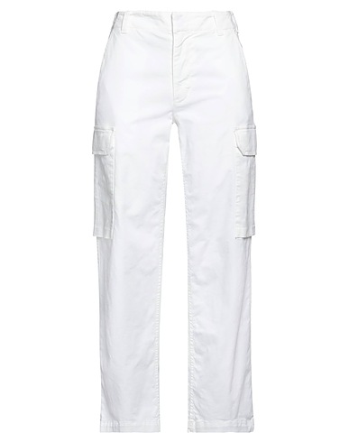 NILI LOTAN Casual trouser White 98% Cotton, 2% Elastane
