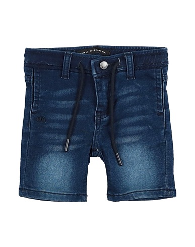 DANIELE ALESSANDRINI Denim trousers Blue 98% Cotton, 2% Elastane
