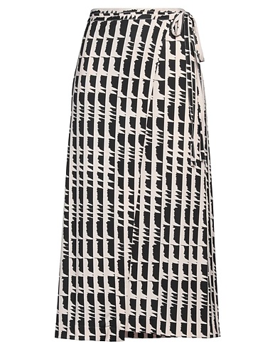 HUGENBERG Midi skirt Black 95% Polyester, 5% Elastane