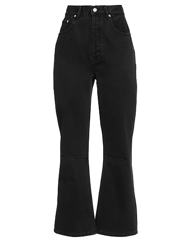 JACQUEMUS Denim pants Black 52% Recycled cotton, 48% Cotton