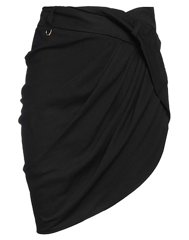 JACQUEMUS Minigonna Nero 88% Viscosa, 12% Poliammide
