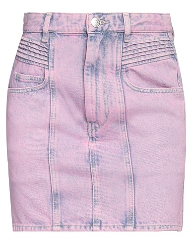 MARANT ÉTOILE Denim skirt Pink 100% Cotton