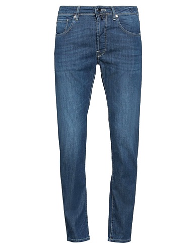 INCOTEX Jambe droite Bleu 72% Coton, 14% Viscose, 12% Polyester, 2% Élasthanne