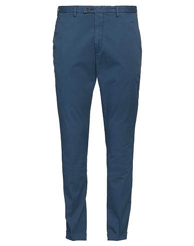 DEVORE INCIPIT Casual trouser Navy blue 98% Cotton, 2% Elastane