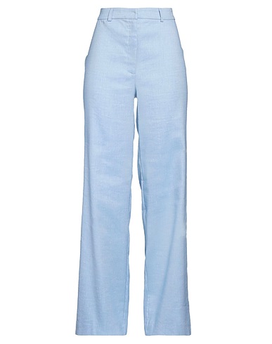 SENSO by ATMOSFASHION Casual trouser Sky blue 31% Polyester, 25% Linen, 25% Cotton, 17% Viscose, 2% Elastane