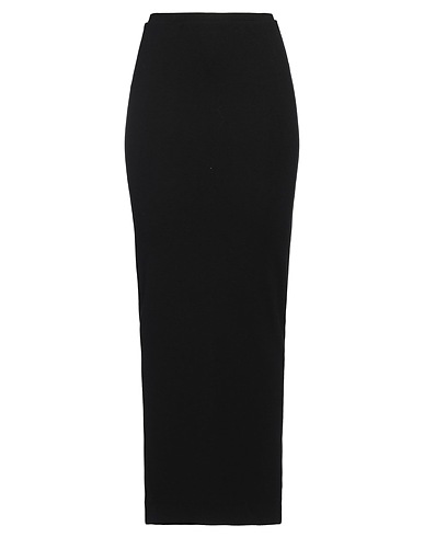 ÉTERNE ロングスカート ブラック コットン 48% / レーヨン 48% / ポリウレタン 4%