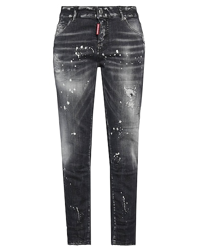 DSQUARED2 Denim pants Black 92% Cotton, 6% Elastomultiester, 2% Elastane