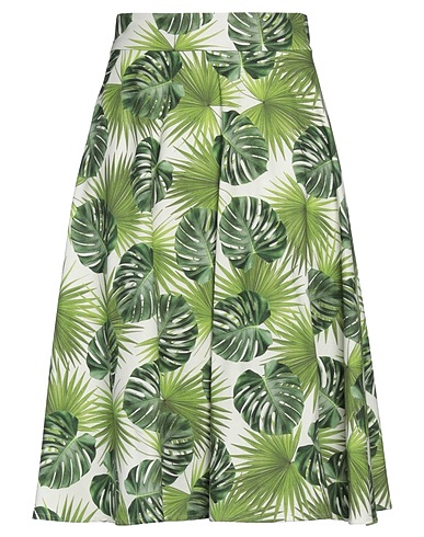 VANESSA CARRUBBA Midi skirt Green 100% Cotton