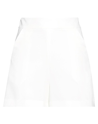 P.A.R.O.S.H. Shorts & Bermuda BIANCO 97% Polyester, 3% Elastane