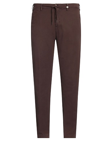 MYTHS Casual trouser Dark brown 100% Cotton