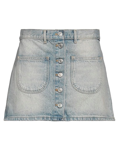 COURRÈGES Denim skirt Blue 100% Cotton