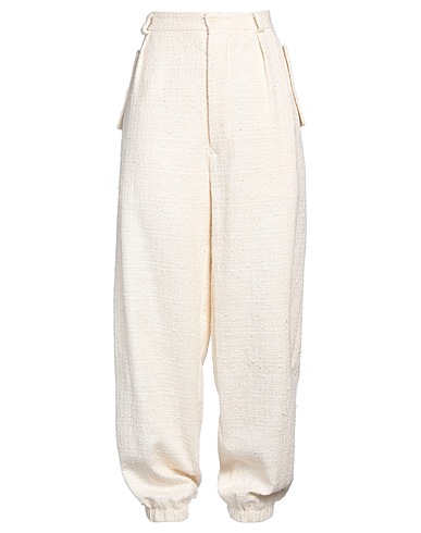 CELLAR DOOR Casual pants Ivory 80% Cotton, 15% Polyamide, 5% Viscose