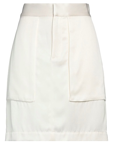 SA SU PHI Mini skirt White 57% Silk, 43% Viscose