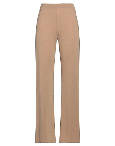MARELLA Casual trouser Sand 54% Viscose, 26% Polyester, 15% Metallic fiber, 5% Elastane