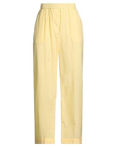 PESERICO Casual trouser Pastel yellow 52% Cotton, 48% Polyester