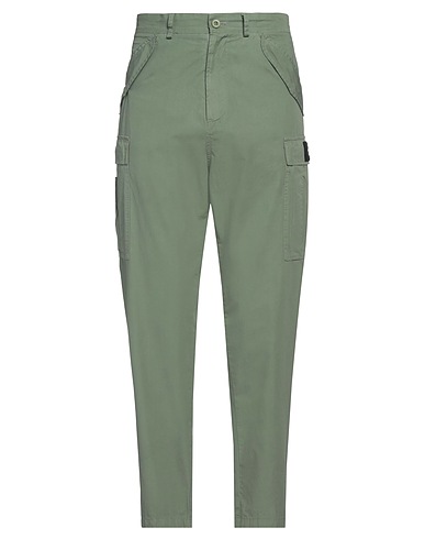 BARBED Casual pants Military green 100% Cotton, Metal, Glass, PVC - Polyvinyl chloride, Synthetic stone