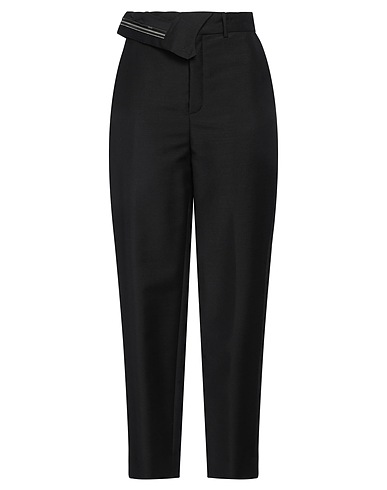 FENDI Casual trouser Black 60% Mohair wool, 40% Wool