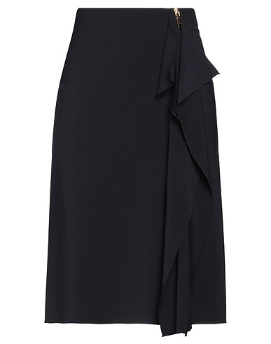 SEVENTY VENEZIA Midi skirt Black 96% Virgin Wool, 4% Elastane