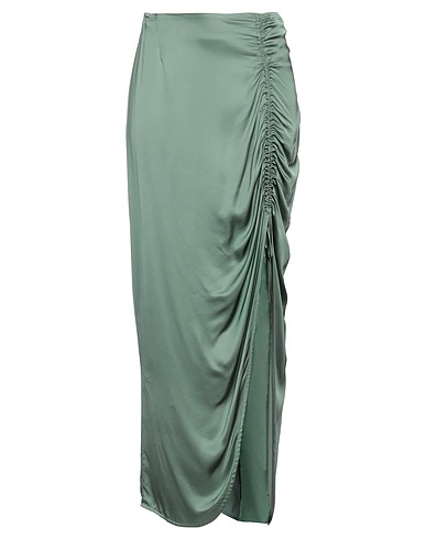 CESAR CASIER Long skirt Military green 100% Viscose