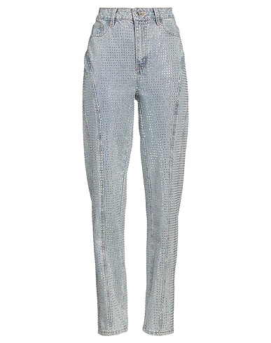 SELF-PORTRAIT Denim pants Blue 100% Cotton