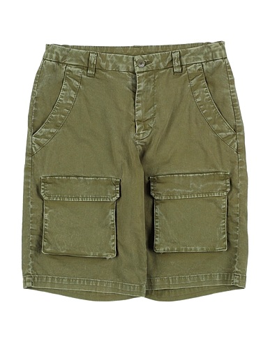 DONDUP Shorts & Bermudas Militärgrün 98% Baumwolle, 2% Elastan