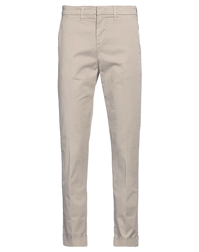 FAY Casual trouser Light grey 97% Cotton, 3% Elastane
