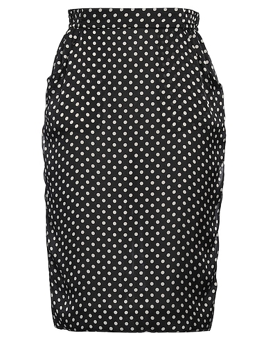 SAINT LAURENT Midi skirt Black 100% Silk