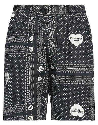 CARHARTT Shorts & Bermuda Nero 100% Cotone