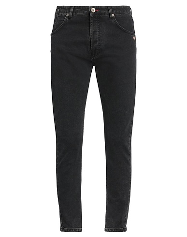 BERNA Denim trousers Black 98% Cotton, 2% Elastane